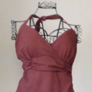 Two piece brown palazzo pants set