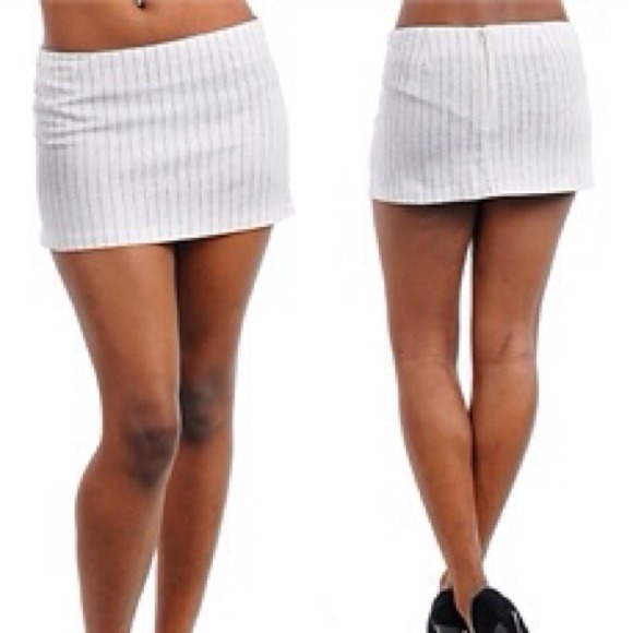 New Pin Stripe White Mini