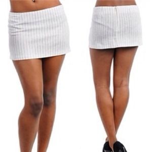New Pin Stripe White Mini