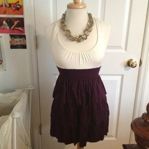 Ruffle skirt dress