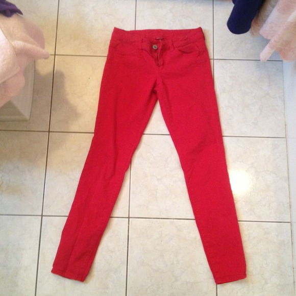 American eagle red jeans