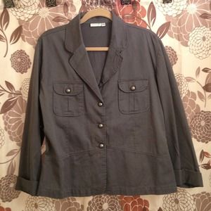 Lightweight grey peacoat/blazer