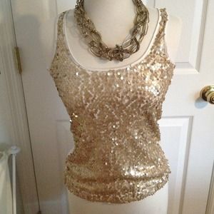 Sequin tank top
