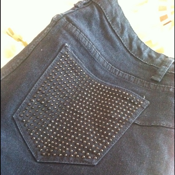 Denim Jeweled Jeans - Picture 2 of 4