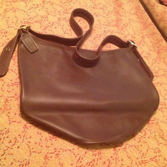 Coach Authentic Large Hobo brown leather Handbag!