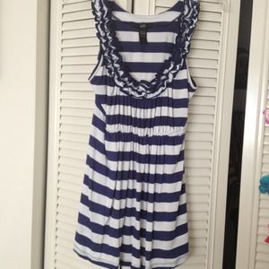 🔲SOLD🔲 Blue and White stripped baby doll tank
