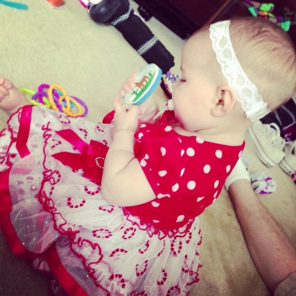 Red heart dress