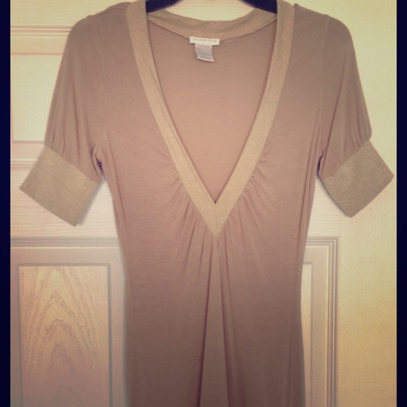 Gold shimmery top