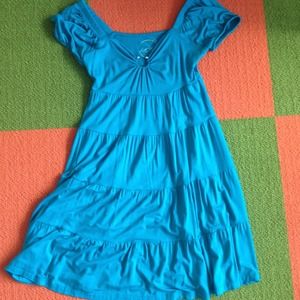 INC teal blue summer dress