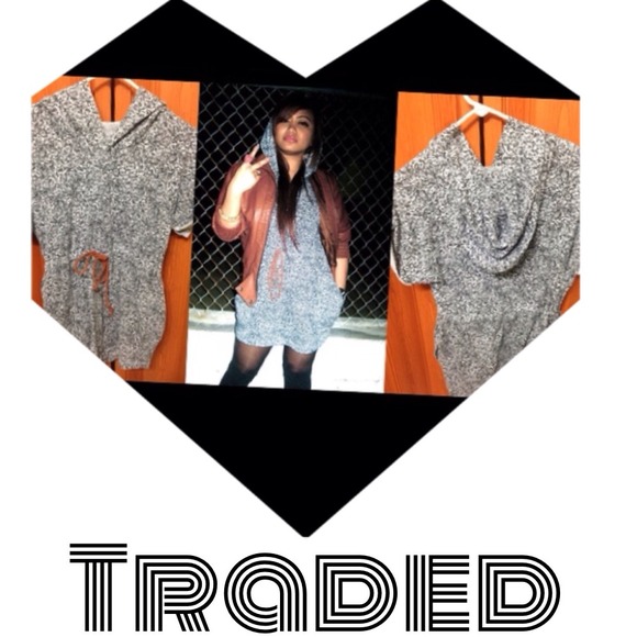 ✋Traded✋Pullover hooded shirt dress