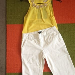 White Jcrew pants