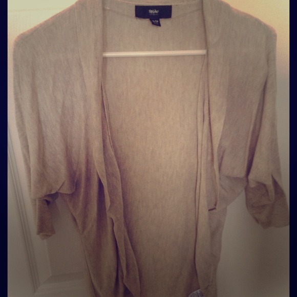 Tan 3/4 length cardigan