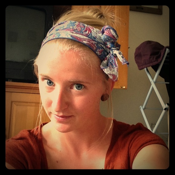 Donated! Two Silk Headscarves - Picture 1 of 3