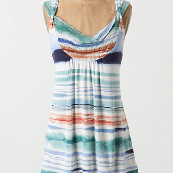 Reduced!! Anthropologie Sagebrush Striped Tank
