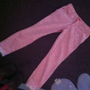Pink cheetah print jeans