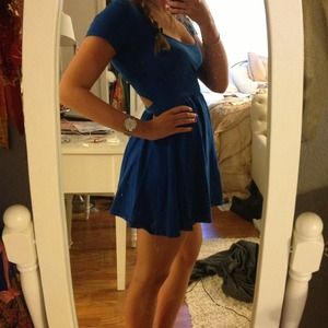 Urban Outfitters blue open back dress