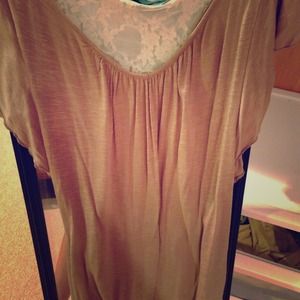 Flowy Top with Lace Back