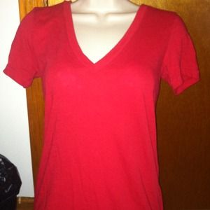Vs pink red V-neck