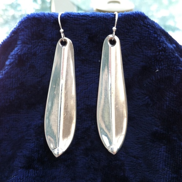 Spoon Earrings handcrafted from spoons - Picture 2 of 4