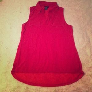 💋TRADED💋 Red High Low Tank