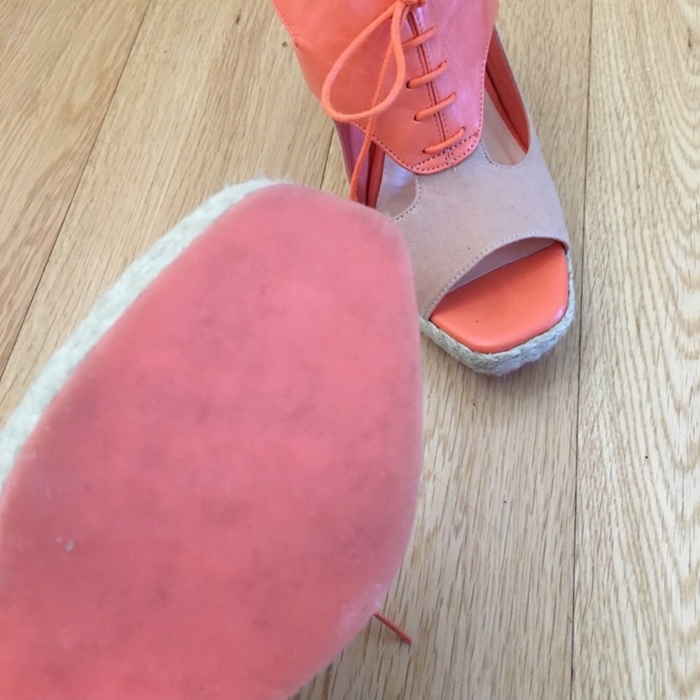 MOVING SALE Cole Haan coral sandal wedge - Picture 6 of 7