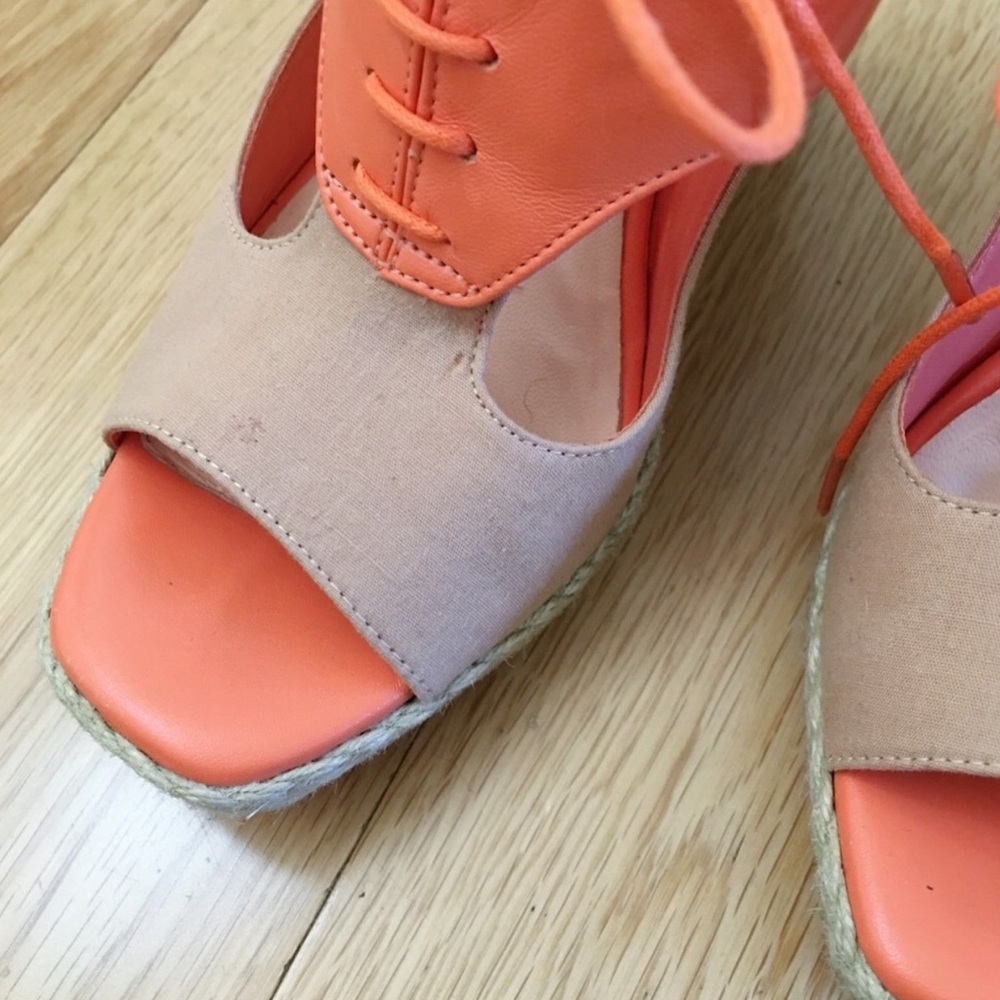 MOVING SALE Cole Haan coral sandal wedge - Picture 7 of 7