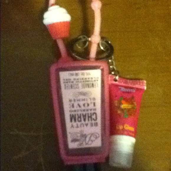 Sparkly Pink cupcake Hand sanitizer holder