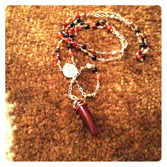SOLD SOLD!!Rosary themed necklace