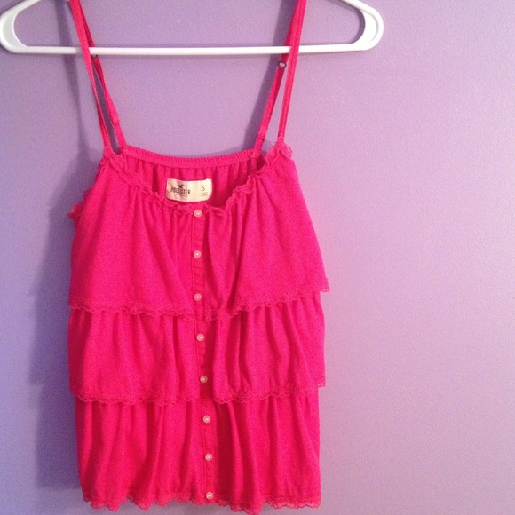 Ruffled spaghetti strap