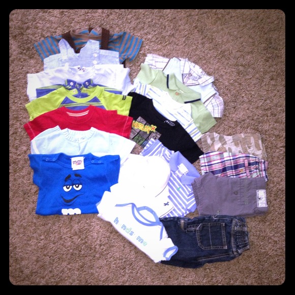 ⭕️sold bundle. Boys clothing size 6m 20pcs