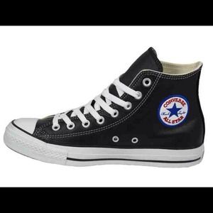 Leather converse hightops