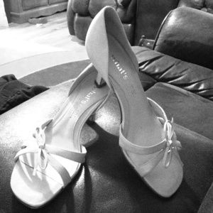 Off white heels! Worn once!
