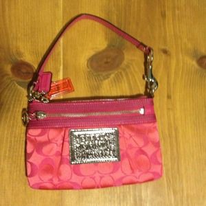 Pink coach purse