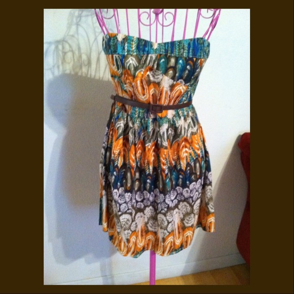 Strapless summer dress !!!!!!