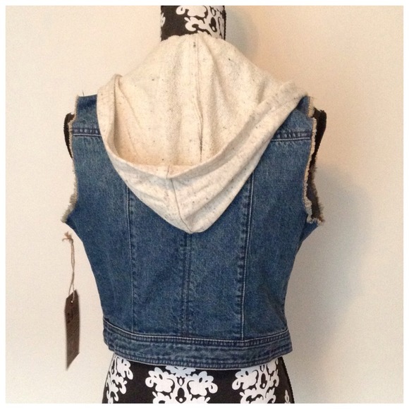 NWT - FEED + Target Denim Hooded Vest - Picture 3 of 4