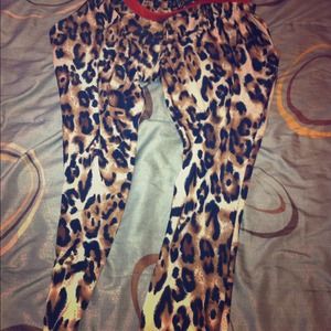 Animal print pants