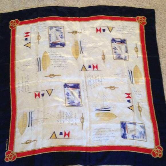 Liz Claiborne sail boat scarf