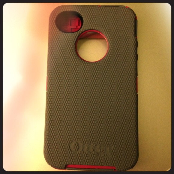 Pink/grey otterbox iPhone 4/4s case