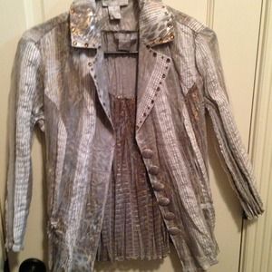 Two piece Alberto Makali tank top and over jacket