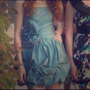Turquoise (blue) homecoming & prom dress!