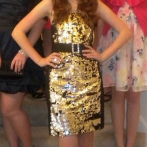 Black sparkly pageant, prom, homecoming dress!