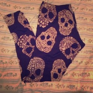 Sugar skull leggings