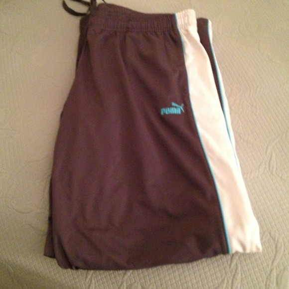 Grey/Turquoise Puma Pants