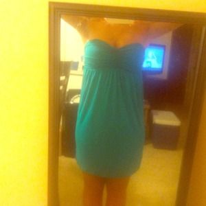 Teal Tube Sundress