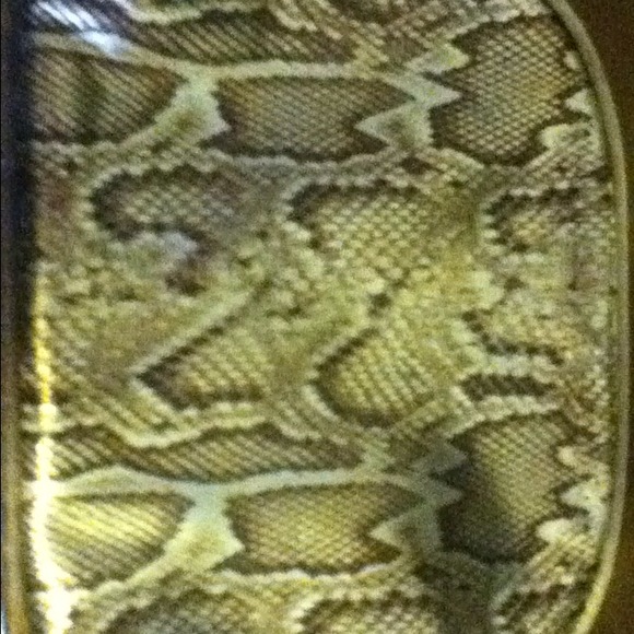 Snake skin make up bag