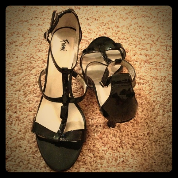 Black gladiator strap kitten heels FOR HOLLY!