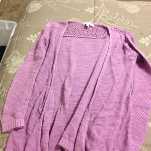 Purple sweater!