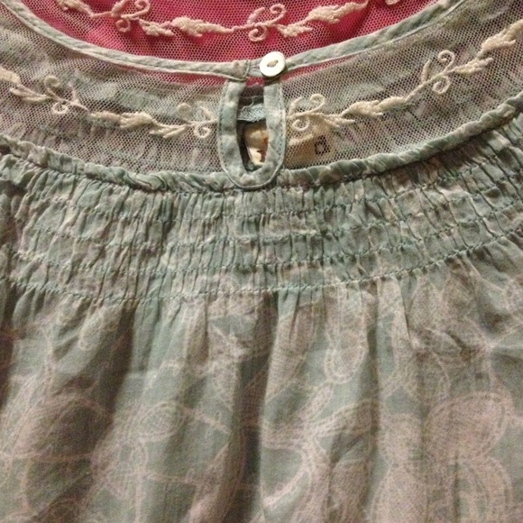 Country chic mint shirt - Picture 2 of 2