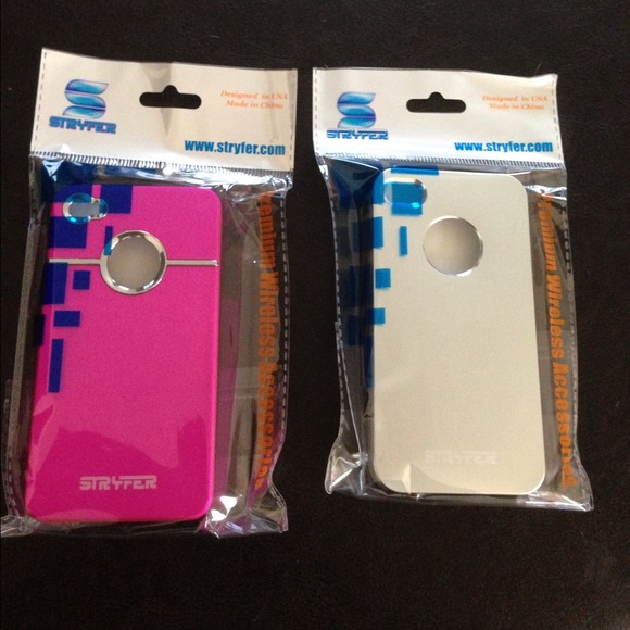 💋iPhone 4/4s case / Pink and silver