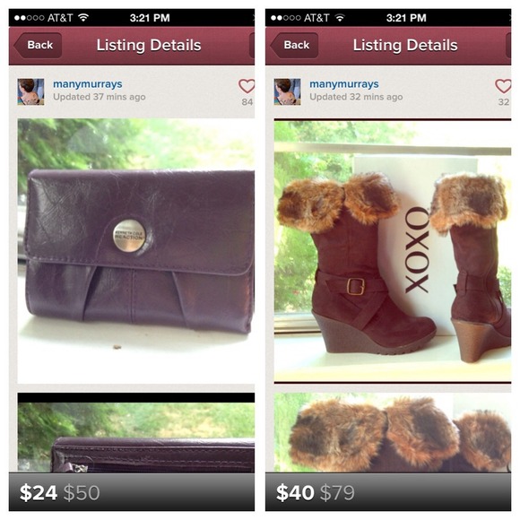 Kenneth Cole Handbags - BUNDLE✨Purple Kenneth Cole Wallet & 8 Brwn Boots